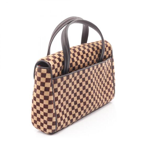 Louis Vuitton Lion Handbag Damier Sauvage Leather Brown - Picture 2 of 9